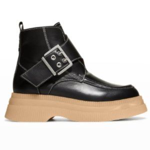 Ganni Creeper Monk Loafer Booties